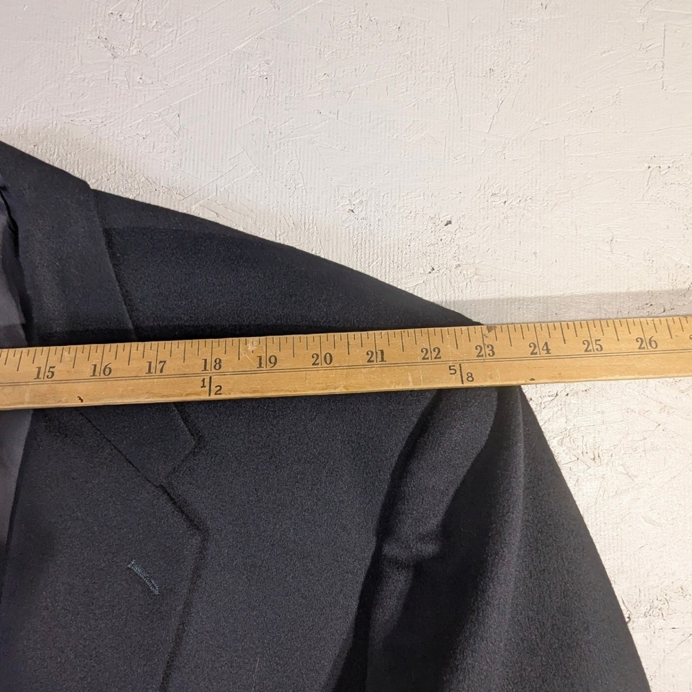 H. Freeman & Son Black Wool Two Button Blazer Custom Made USA - Picture 7 of 16